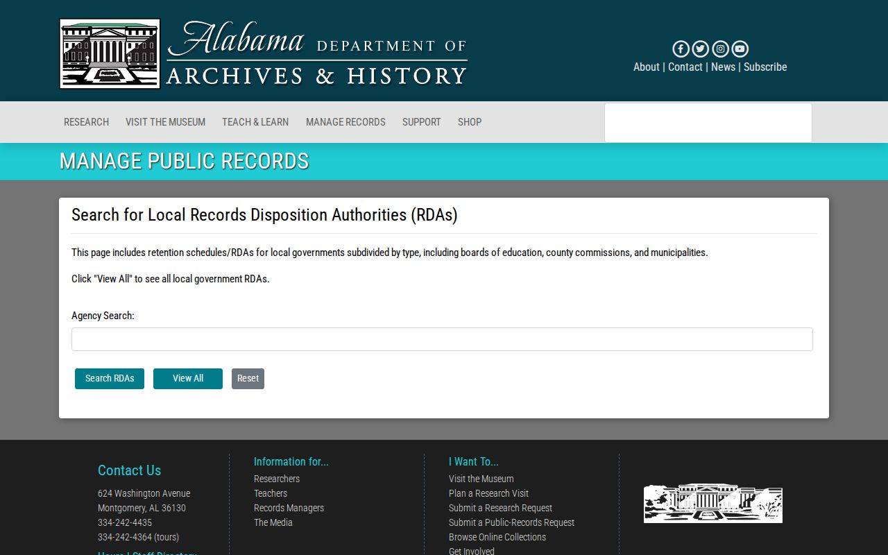 Hale County booking record retention and local archive schedule finder