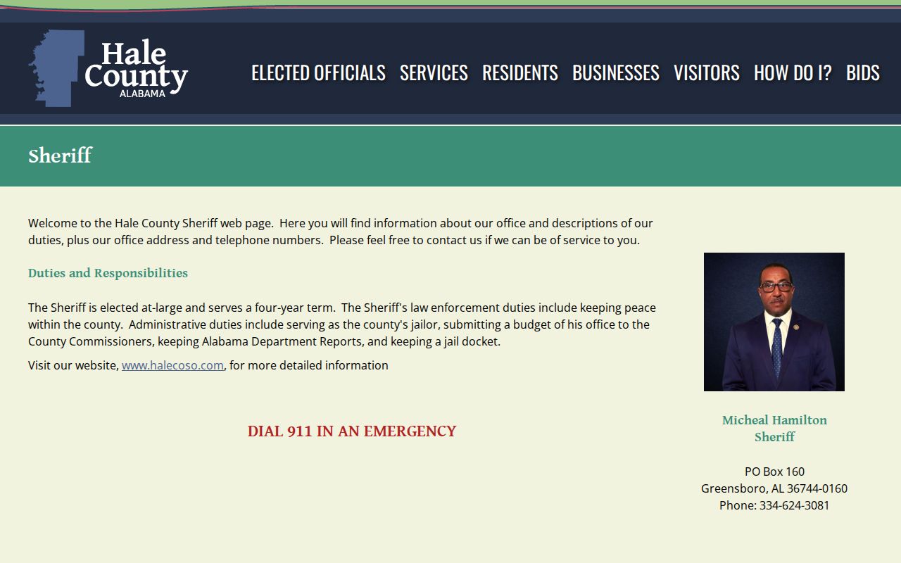 Official Hale County sheriff and busted mugshot record source